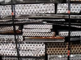 Stacked metal bar stock